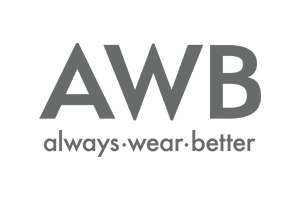 AWB Textiles White Logo