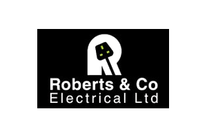 Roberts Electrical White Logo